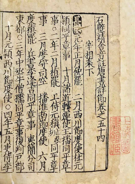 嘉德通訊119期·拍場(chǎng)擷珍  宋本《石壁精舍音注唐書詳節(jié)》跋
