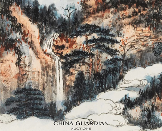 中國嘉德2018秋拍精品導覽 | 幽翠清靄，爽籟蒼莽：張大千盛年佳構(gòu)《擬石溪秋林清靄》