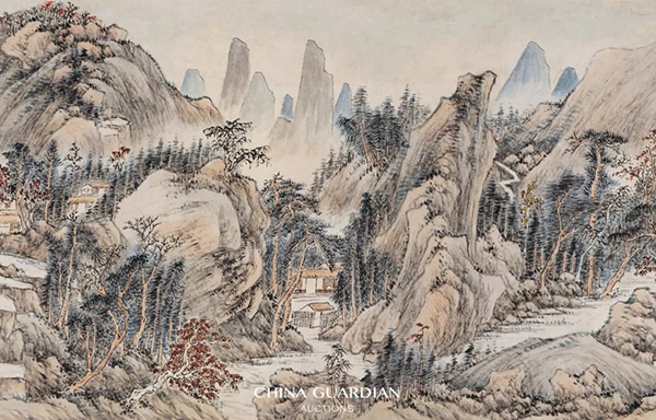 中國(guó)嘉德2018秋拍精品導(dǎo)覽 | 詞臣筆墨，名士情懷——錢(qián)維城畫(huà)《富春秋色卷》賞析