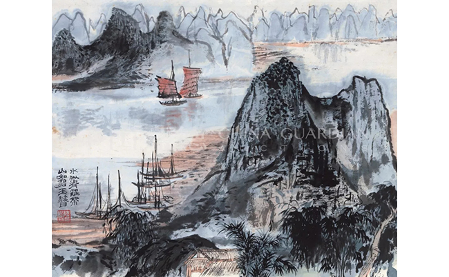中國嘉德2019春拍精品導(dǎo)覽 | 氤氳沉郁，氣象萬千——陸儼少致劉旦宅《山水冊》