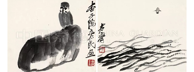 中國嘉德2019春拍精品導(dǎo)覽 | 寶姬存玩——齊白石致胡寶珠墨筆花鳥冊
