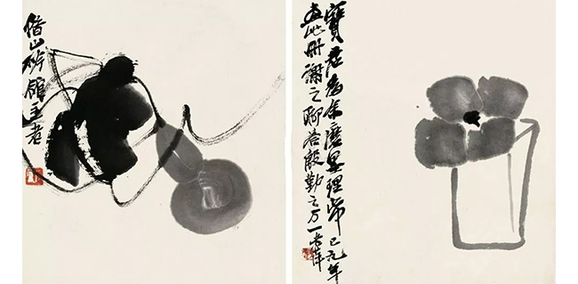 中國嘉德2019春拍精品導(dǎo)覽 | 寶姬存玩——齊白石致胡寶珠墨筆花鳥冊