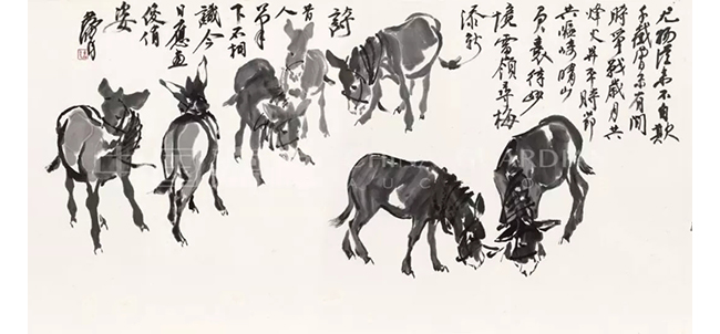 中國嘉德2019春拍精品導(dǎo)覽 | 嘯傲人間 任重道遠(yuǎn)—黃胄《百驢圖》巨卷