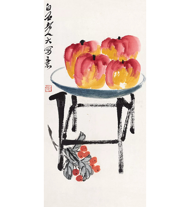 中國(guó)嘉德2019秋拍 | 畫(huà)壇獨(dú)步 歲歲平安——齊白石《花果四屏》