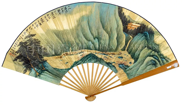 中國(guó)嘉德2019秋拍 | 峨眉待月，羅浮入夢(mèng)——張大千泥金青綠巨扇