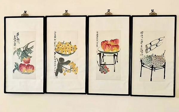 中國(guó)嘉德2019秋拍 | 畫(huà)壇獨(dú)步 歲歲平安——齊白石《花果四屏》
