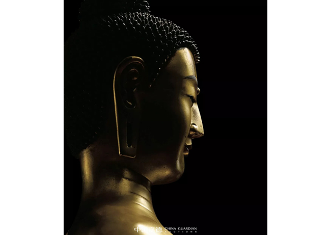 中國(guó)嘉德2019秋拍 |  恢宏巨制震撼現(xiàn)世-清康熙御制銅鎏金釋迦牟尼佛