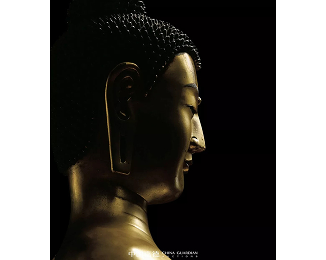 中國(guó)嘉德2019秋拍 |  恢宏巨制震撼現(xiàn)世-清康熙御制銅鎏金釋迦牟尼佛