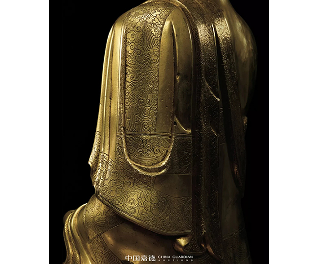 中國(guó)嘉德2019秋拍 |  恢宏巨制震撼現(xiàn)世-清康熙御制銅鎏金釋迦牟尼佛