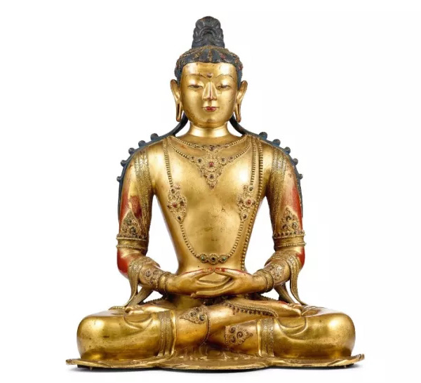 中國(guó)嘉德2019秋拍 |  恢宏巨制震撼現(xiàn)世-清康熙御制銅鎏金釋迦牟尼佛