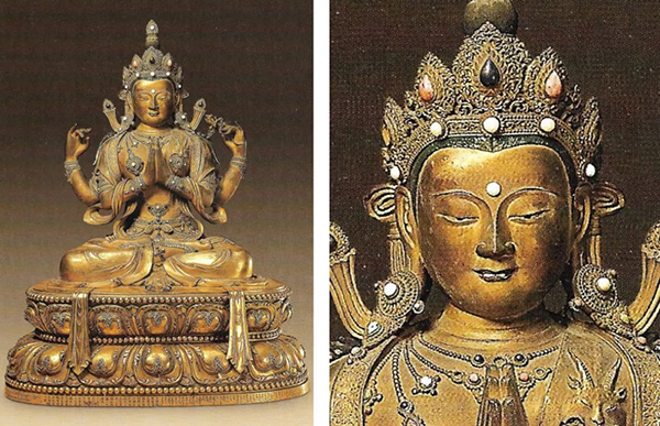 中國(guó)嘉德2019秋拍 |  恢宏巨制震撼現(xiàn)世-清康熙御制銅鎏金釋迦牟尼佛