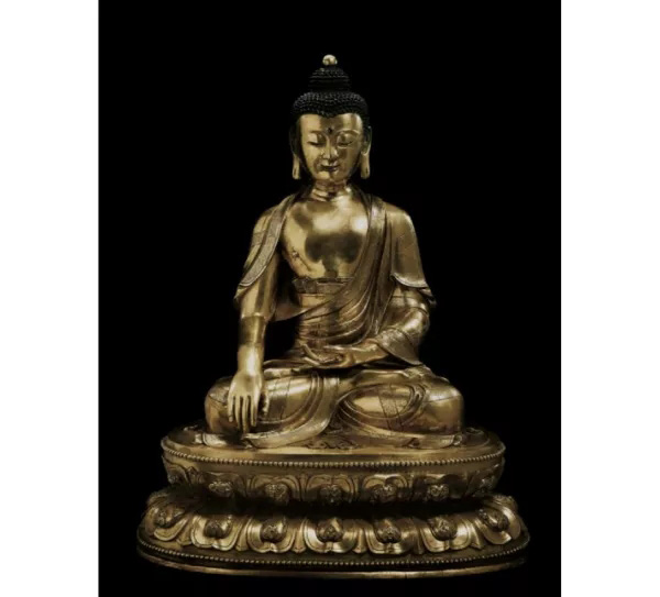 中國(guó)嘉德2019秋拍 |  恢宏巨制震撼現(xiàn)世-清康熙御制銅鎏金釋迦牟尼佛
