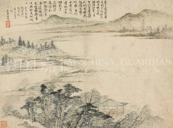 中國嘉德2019秋拍 |  大觀古書畫夜場之十七世紀“黃山畫派”專題