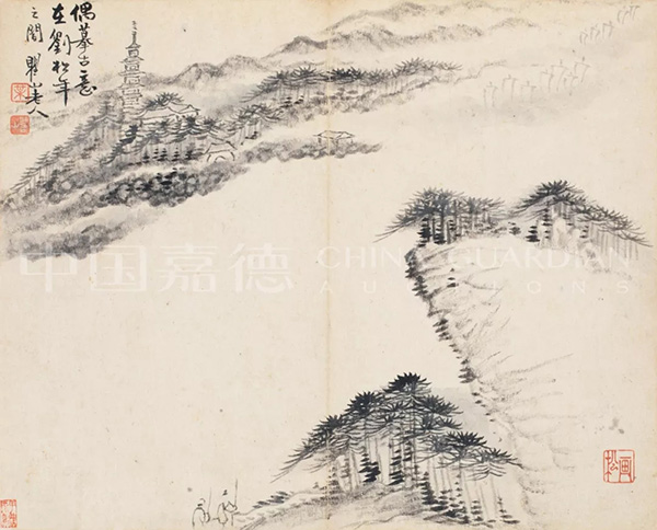 中國嘉德2019秋拍 |  大觀古書畫夜場之十七世紀“黃山畫派”專題