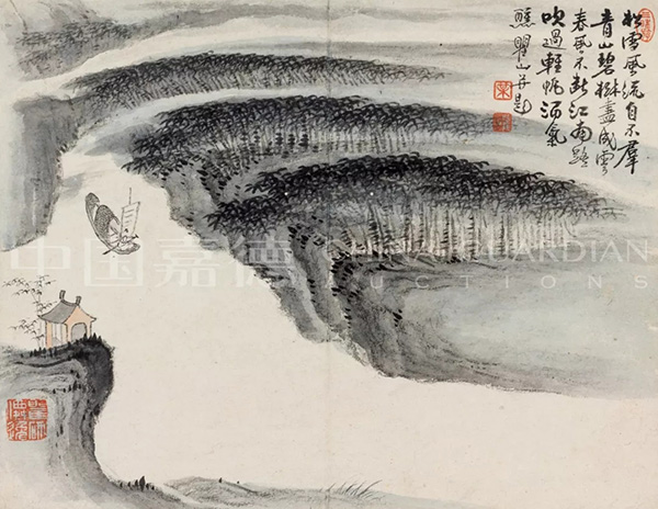 中國嘉德2019秋拍 |  大觀古書畫夜場之十七世紀“黃山畫派”專題