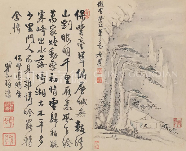 中國嘉德2019秋拍 |  大觀古書畫夜場之十七世紀“黃山畫派”專題