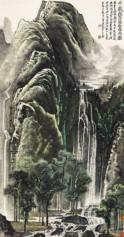 各專場異彩紛呈！李可染1.265億元《千巖競秀萬壑爭流圖》閃耀大觀夜
