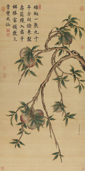嘉德通訊122期·拍場(chǎng)擷珍 君臣聯(lián)璧 蟠桃獻(xiàn)壽—蔣廷錫《蟠桃圖》