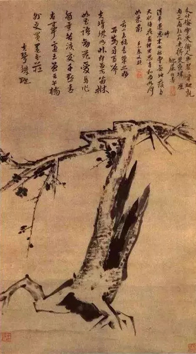 中國嘉德2018春拍精品導覽 | 乾坤請向樹頭看 ——《墨梅圖》：一件反映晚年八大山人與佛門關(guān)系的重要作品
