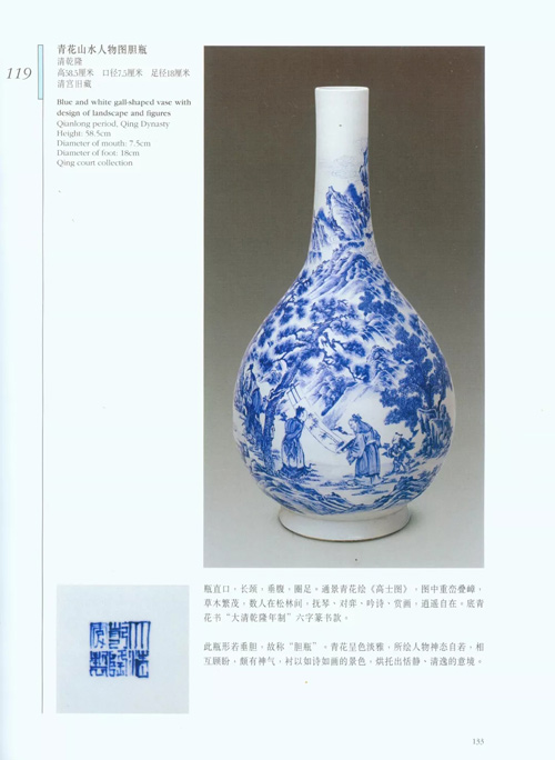 中國嘉德2018春拍精品導(dǎo)覽 | 耕讀傳家久 詩書繼世長 ——清乾隆 青花耕讀圖膽式瓶賞析