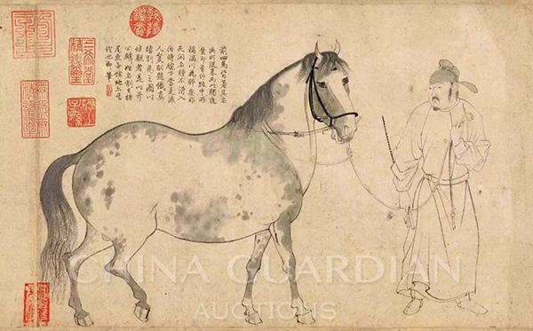 中國嘉德2019春拍精品導(dǎo)覽 | 天閑法度 院體圭杲——于非闇《五馬圖》、《照夜白》合卷