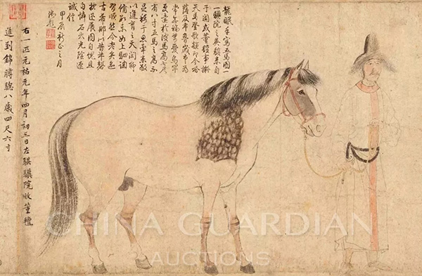 中國嘉德2019春拍精品導(dǎo)覽 | 天閑法度 院體圭杲——于非闇《五馬圖》、《照夜白》合卷